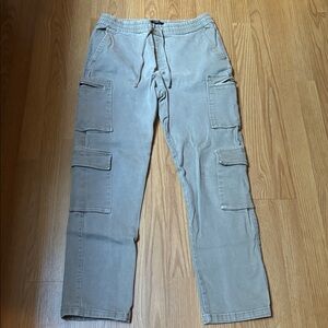 Casual Tan Cargo Pants with Pockets